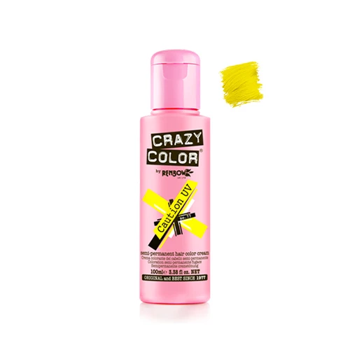 Crazy Color Neon N°77 Caution UV 100ml 3 Crazy Color Neon N°77 Caution UV 100ml