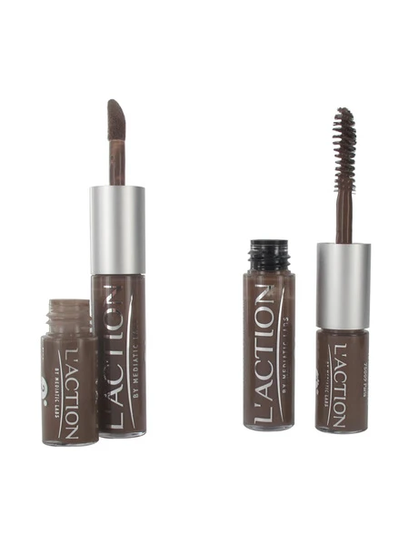 Mascara Et Gloss Cheveux Brun Foncé Semi-permanent 3 + 6 Ml 3 Mascara Et Gloss Cheveux Brun Foncé Semi-permanent 3 + 6 Ml