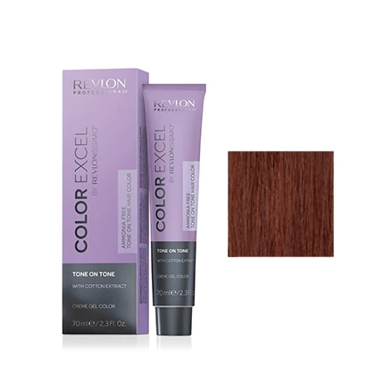 Color Excel Sans Ammoniaque By Revlonissimo N°5.40 Châtain Clair Cuivré Intense 3 Color Excel Sans Ammoniaque By Revlonissimo N°5.40 Châtain Clair Cuivré Intense