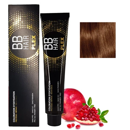 BB Hair Plex N°5.4 Châtain Clair Cuivré 100ml 3 BB Hair Plex N°5.4 Châtain Clair Cuivré 100ml