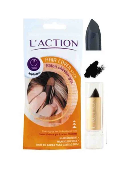 Bâton Cheveux Gris Noir 3 Bâton Cheveux Gris Noir